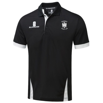 Women's Fuse Polo Shirt : Black /  White